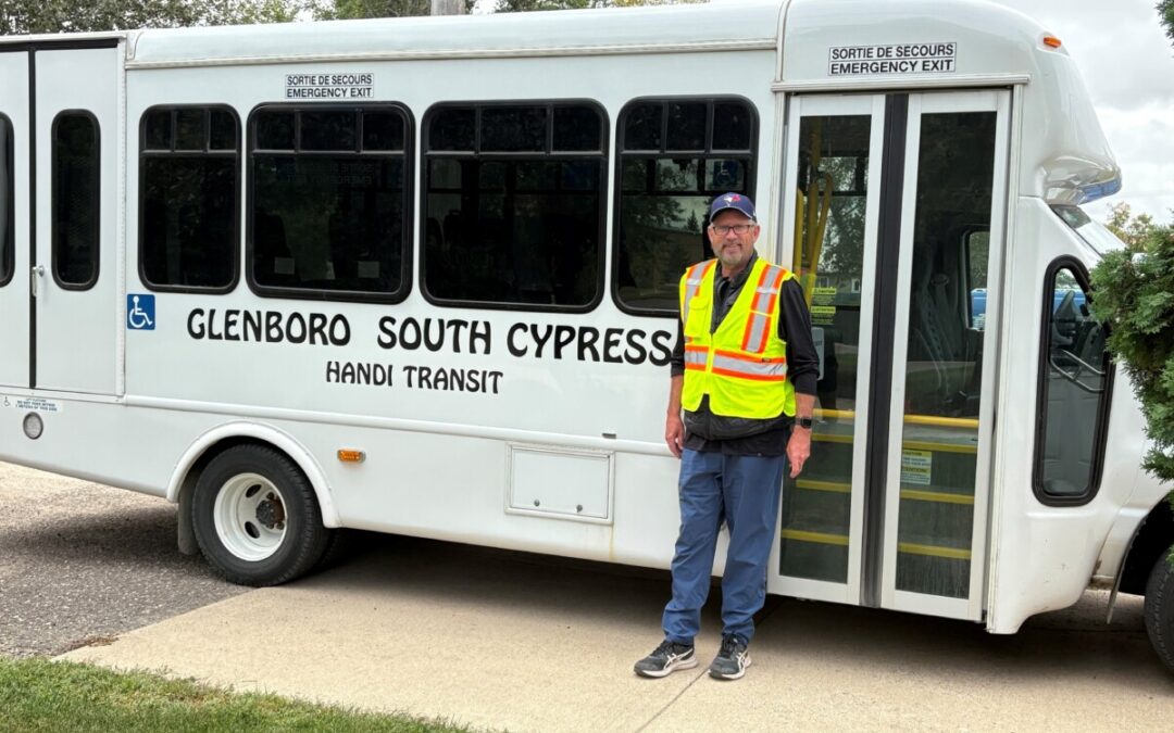 Keith Braaksma is the new face behind the Glenboro South Cypress Handi-Transit wheel
