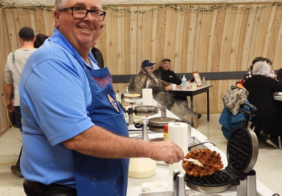 Fundraiser serves the best waffles ever!
