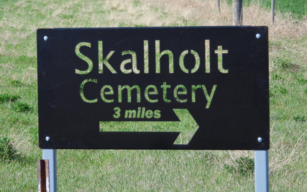 Skalholt Cemetery has proudly unveiled new signage