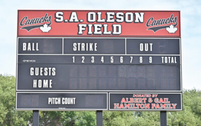 Wireless scoreboards light up Glenboro ball diamonds In Memory of Gail Hamilton