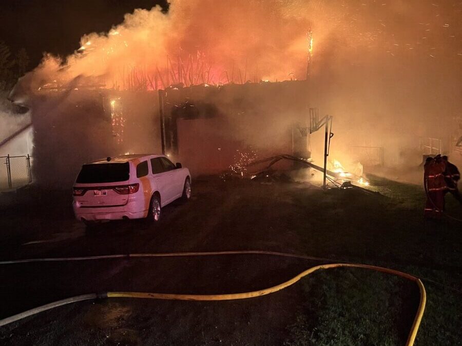 Fire completely destroys Baldur home