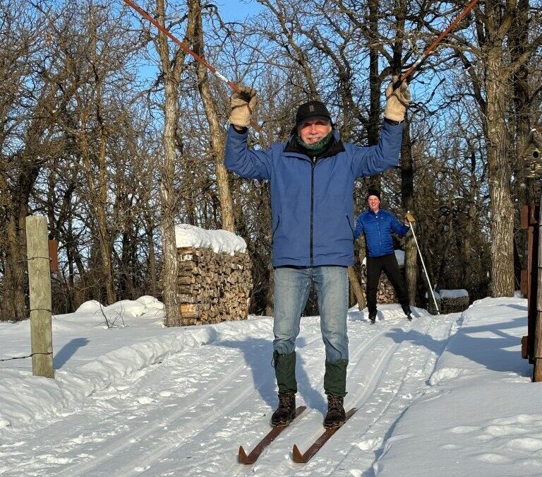 Rod Noel reaches his 10,000 km skiing goal